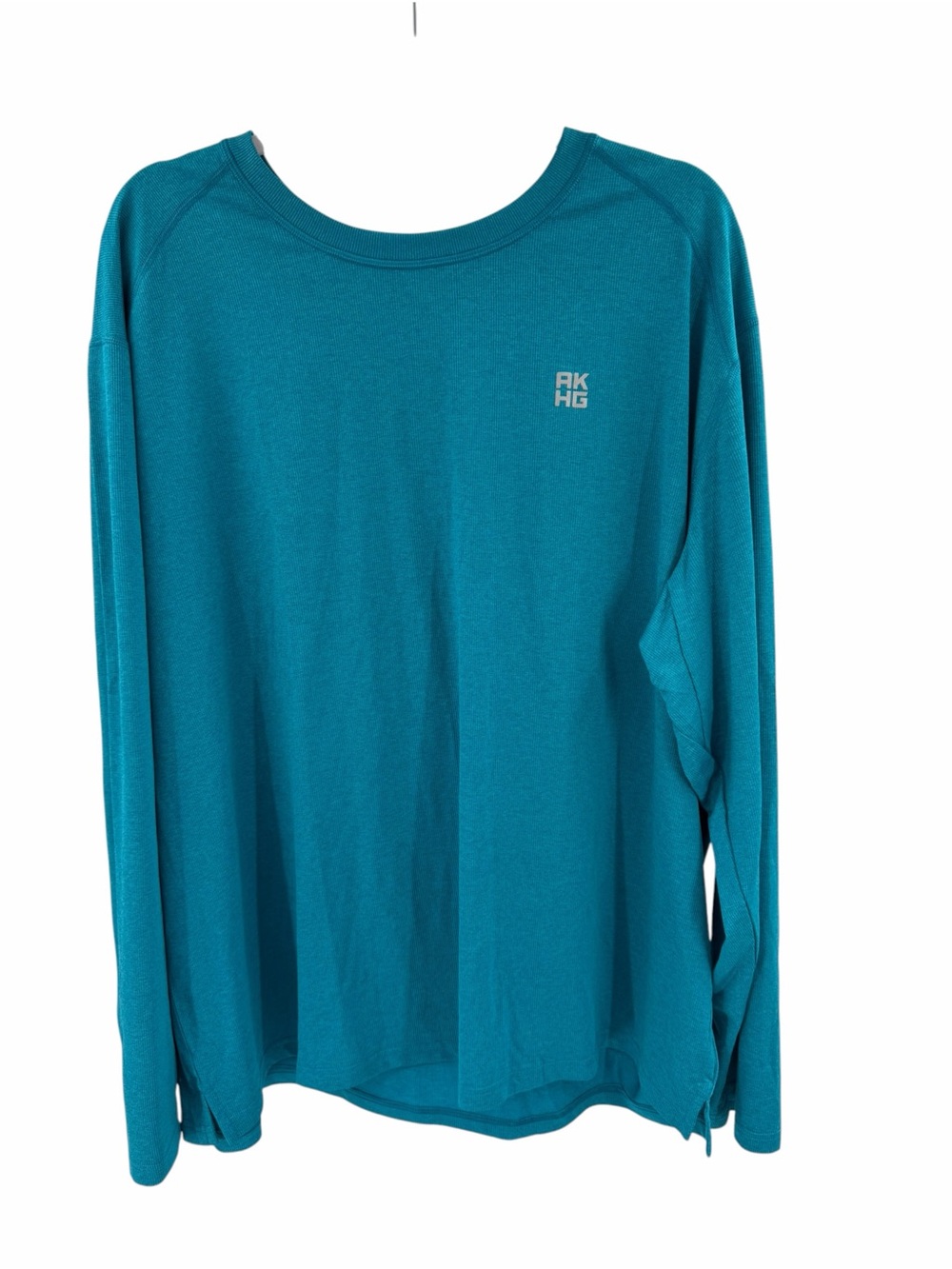 Duluth Trading Co Men's AKHG Tun-Dry Standard Fit Long Sleeve T-Shirt 2X Teal